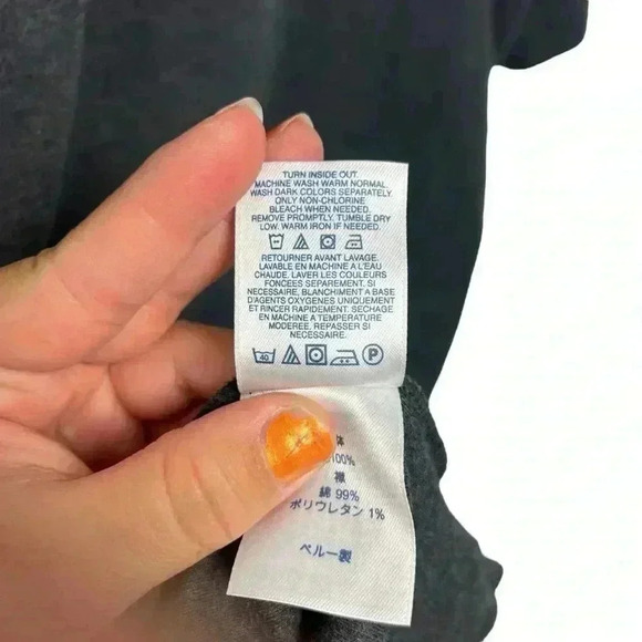 Lands' End Short Sleeve Polo Shirt Pocket Dark Charcoal Heather Mens Size XXL - Picture 6 of 6